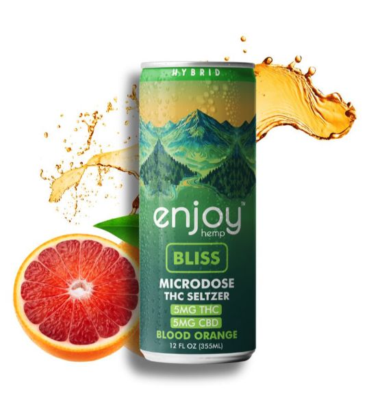 Enjoy THC Seltzer - 5mg, Flavor: Blood Orange