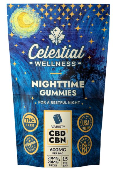 Celestial Wellness 15ct CBD + CBN Gummies