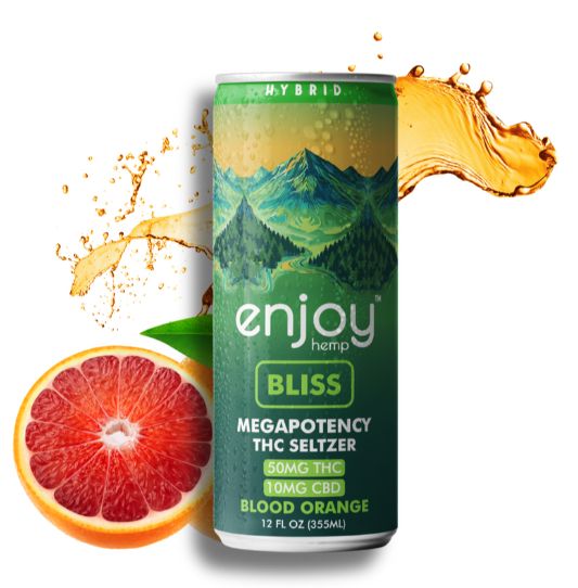 Enjoy THC Seltzer - 50mg, Flavor: Blood Orange