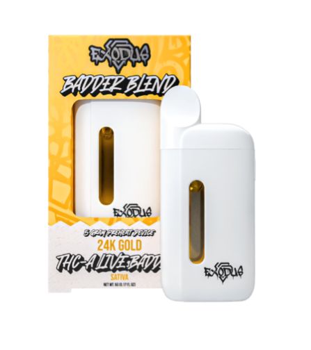 Exodus THCA Blend Disposable Vape - 5g, Strain: 24K Gold Punch