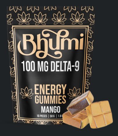 Bhumi D9 100mg Gummies - ENERGY - MANGO