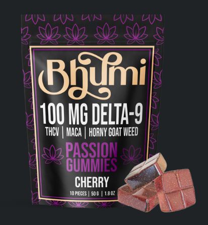 Bhumi D9 100mg Gummies - PASSION - CHERRY