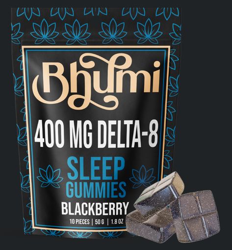 Bhumi D8 400mg Gummies - SLEEP - BLACKBERRY