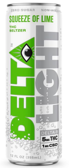 Delta Light Cannabis Seltzer 5mg D9 -SQUEEZE OF LIME