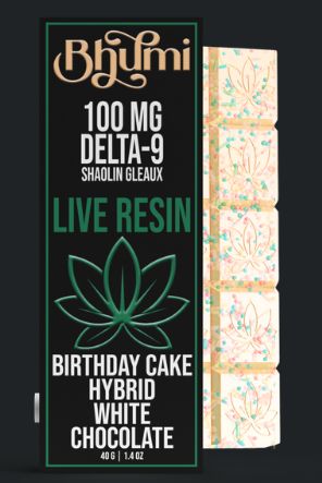 Bhumi D9 100mg White Chocolate - HYBRID - BIRTHDAY CAKE