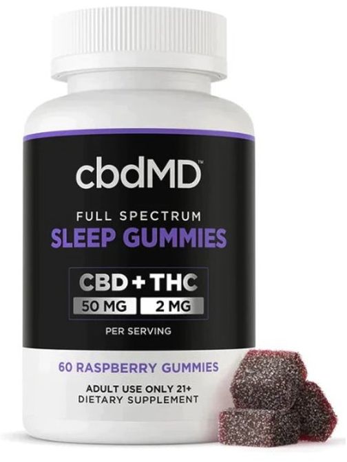 cbdMD CBD + THC 60 ct - Sleep Gummies