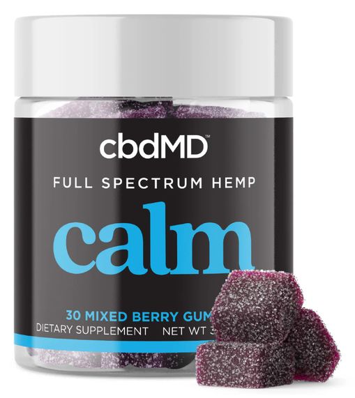 cbdMD FULL Spectrum Calming Gummies - 30ct - MIXED BERRY - CALM