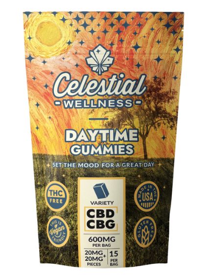 Celestial Wellness 15ct CBD + CBG Gummies