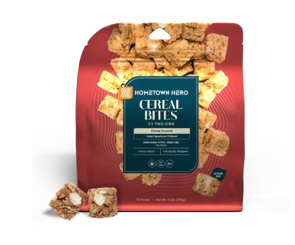 Hometown Hero D9 Cereal Bites - 300mg, Flavor: Cinna Crunch