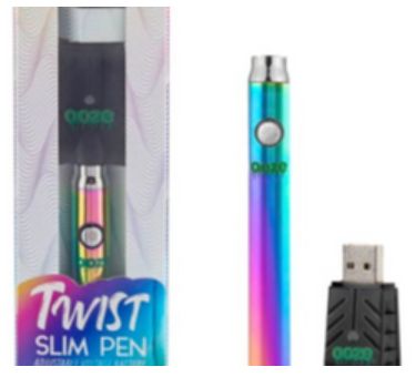 Ooze Slim Twist Vape Battery - RAINBOW