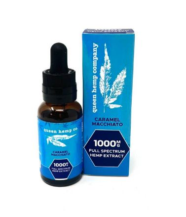 Queen Hemp CBD Oil Extracts - Caramel Macchiato, Size: 1000mg