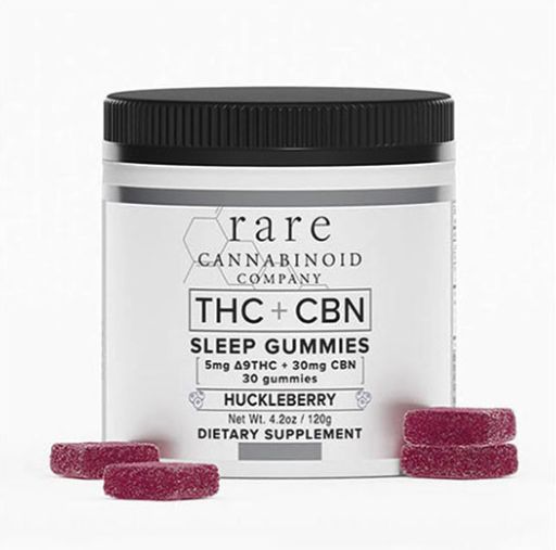 Rare Cannabinoid SLEEP Gummies &amp; Tinctures, Strain: THC + CBN 30 Gummies