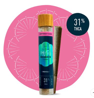 Realize Royal Reserve THCA Diamonds Pre-Rolls - 1.5g, Strain: Birthday Cake