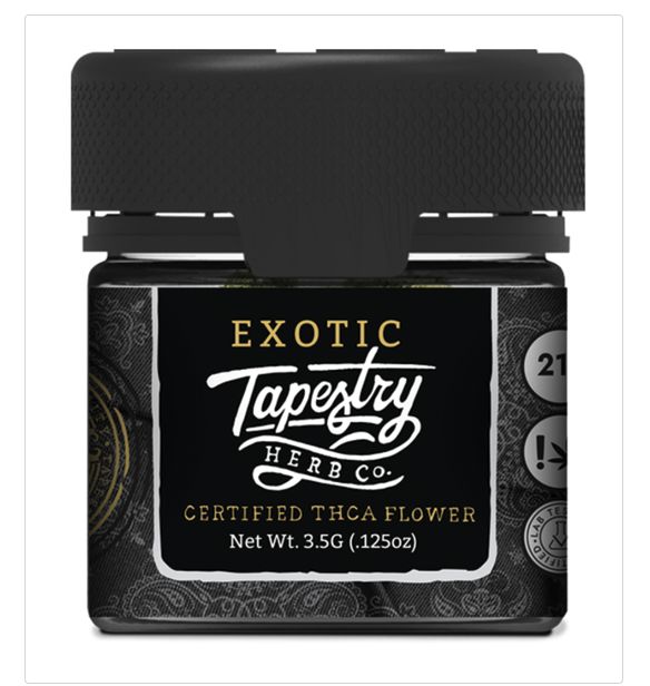 Tapestry Exotic THCA Flower - 3.5g, Strain: Peanut Butter Shake