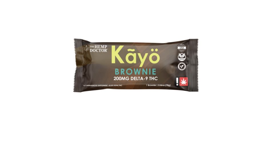 Kayo D9 THC Dessert Bars, Flavor: Brownie