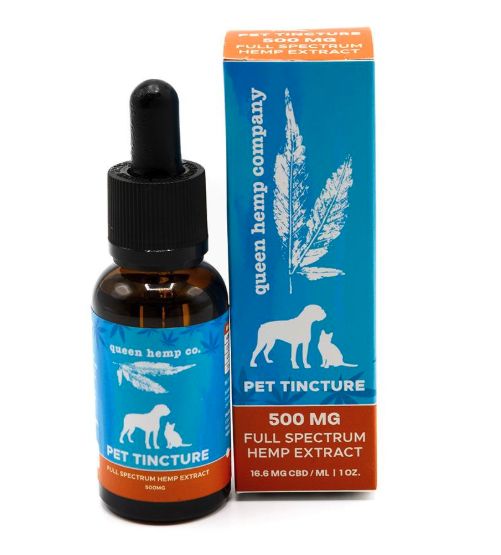 Queen Hemp Pet Tincture for Dogs &amp; Cats - 500mg