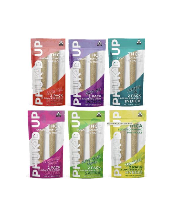 Phuk&#39;d Up THCA Sugar Diamond Pre-Rolls - 2 pk