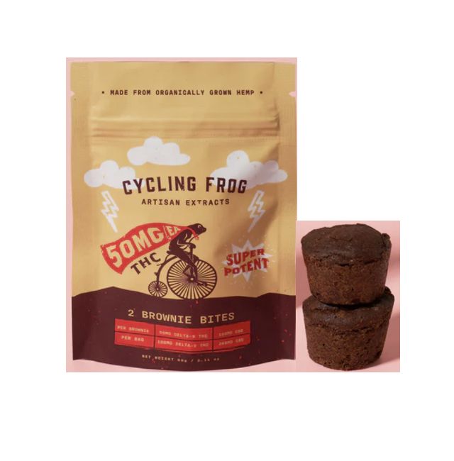 Cycling Frog Chocolate Brownie Bites