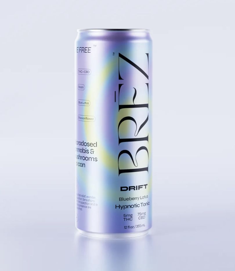 Brez Cannabis and Mushrooms Tonic, Flavor: Blueberry Lotus