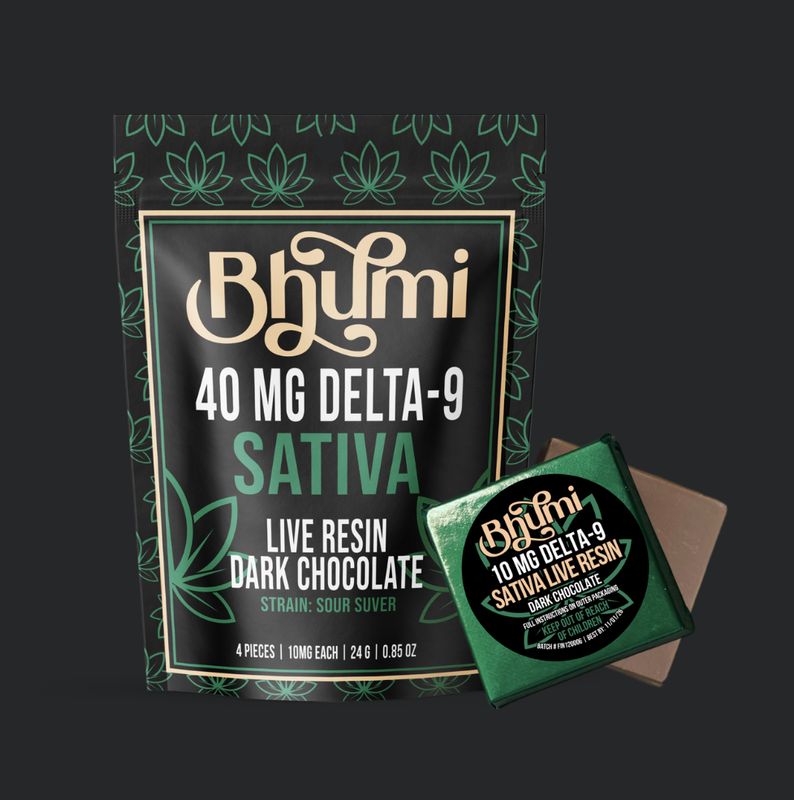 Bhumi D9 40mg Dark Chocolate - SATIVA