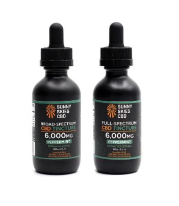 Sunny Skies CBD 6000mg Tincture - Peppermint