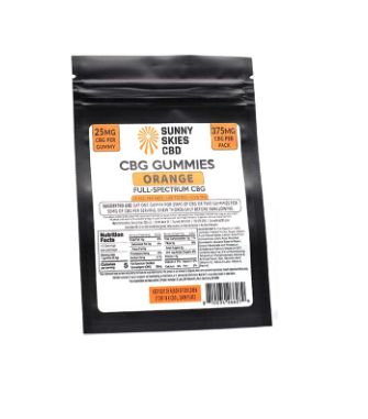 Sunny Skies Full Spectrum CBG Gummies - Orange