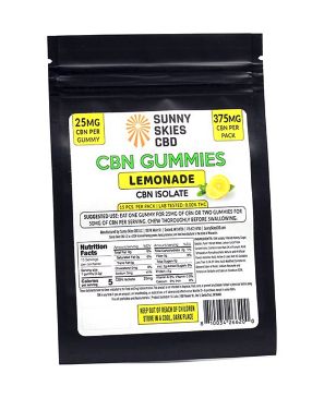 Sunny Skies CBN Isolate Gummies - Lemonade