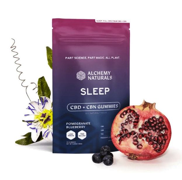 Alchemy Naturals Full-Spectrum CBD Gummies - 2 count 100mg, Type: Sleep