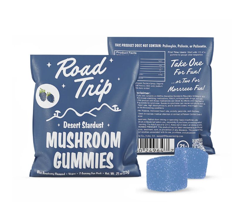 Road Trip Desert Stardust Magic Mushroom Gummies - 2 ct, Flavor: Blue Raspberry