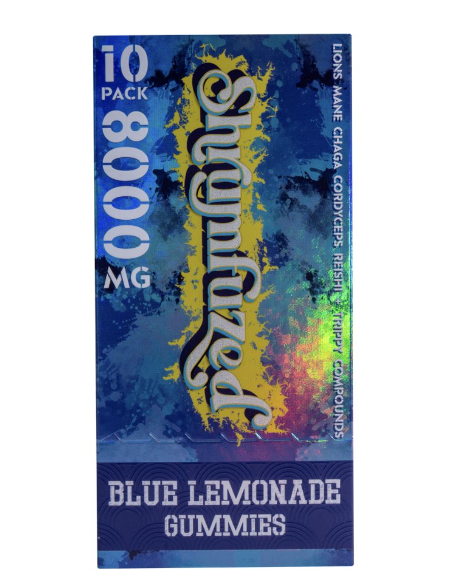 Shrumfuzed Nootropic Mushroom Gummies 8000mg, Flavor: Blue Lemonade