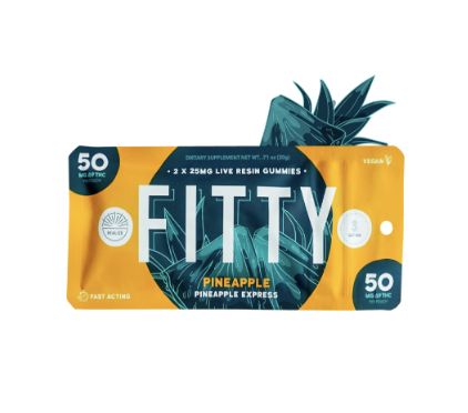 Realize Fitty LD9 ive Resin Gummies - 50mg, Strain: Pineapple Express