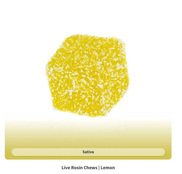 Eden THC Live Rosin Gummies - 20ct 100mg, Flavor: Lemon