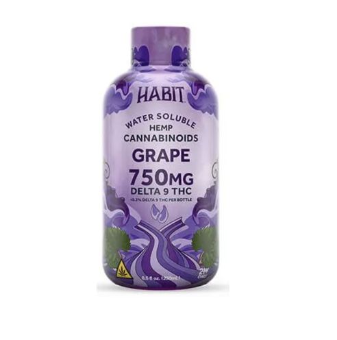 Habit D9 THC Syrup - 750mg, Flavor: Grape