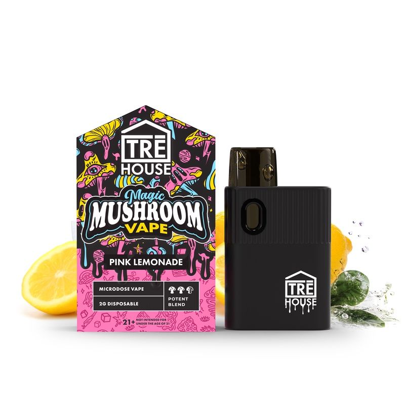 Magic Mushrooms 2G Disposable — Tre House, Flavor: Pink Lemonade