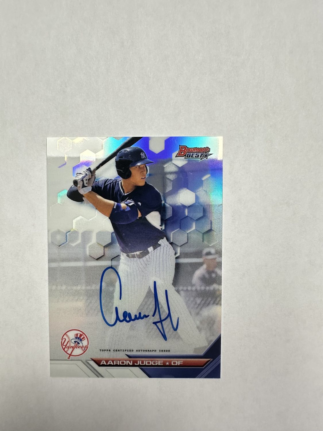 2016 Bowman Best Aaron Judge On Card Auto Refractor
