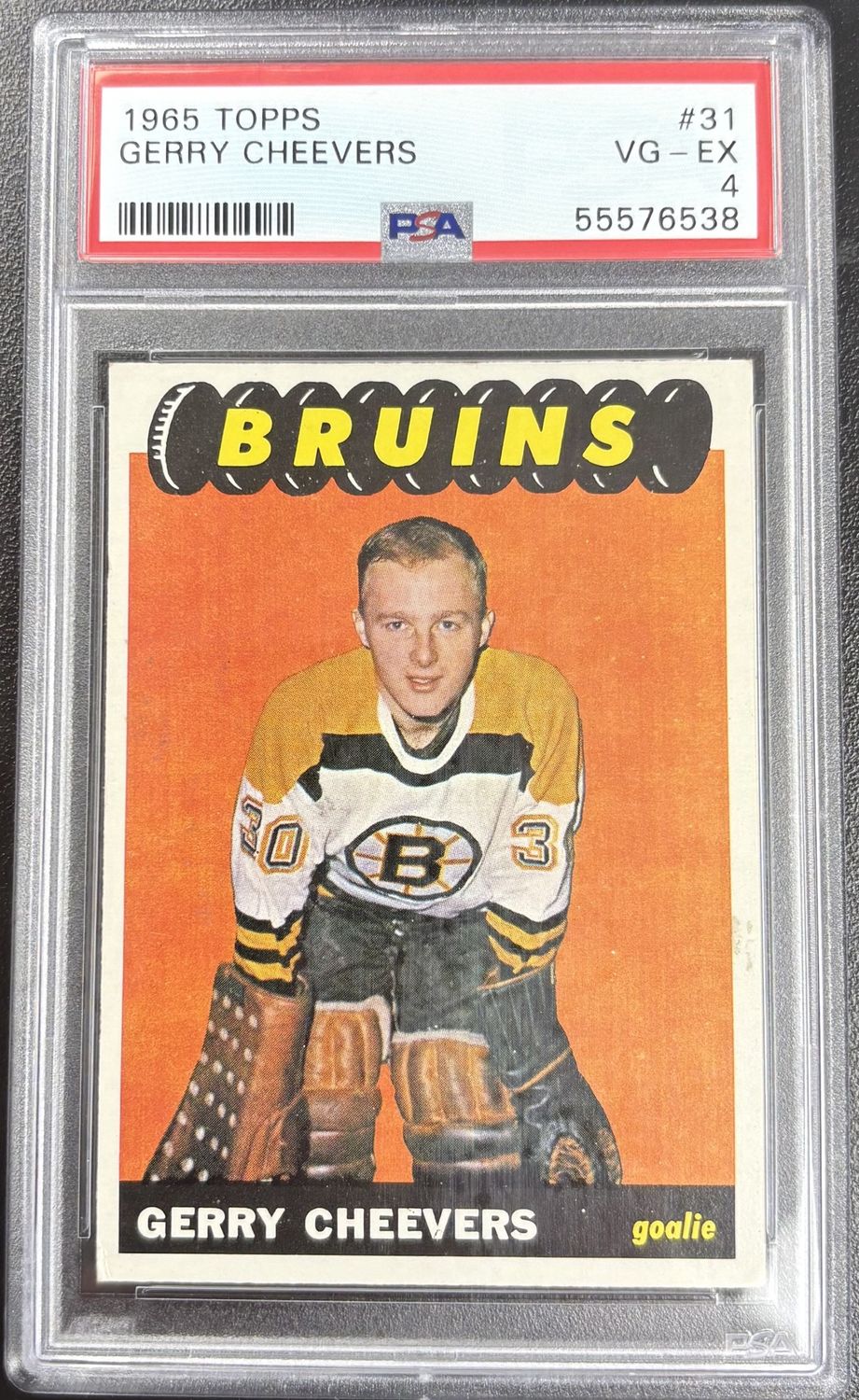 1965 TOPPS #31 GERRY CHEEVERS PSA 4
