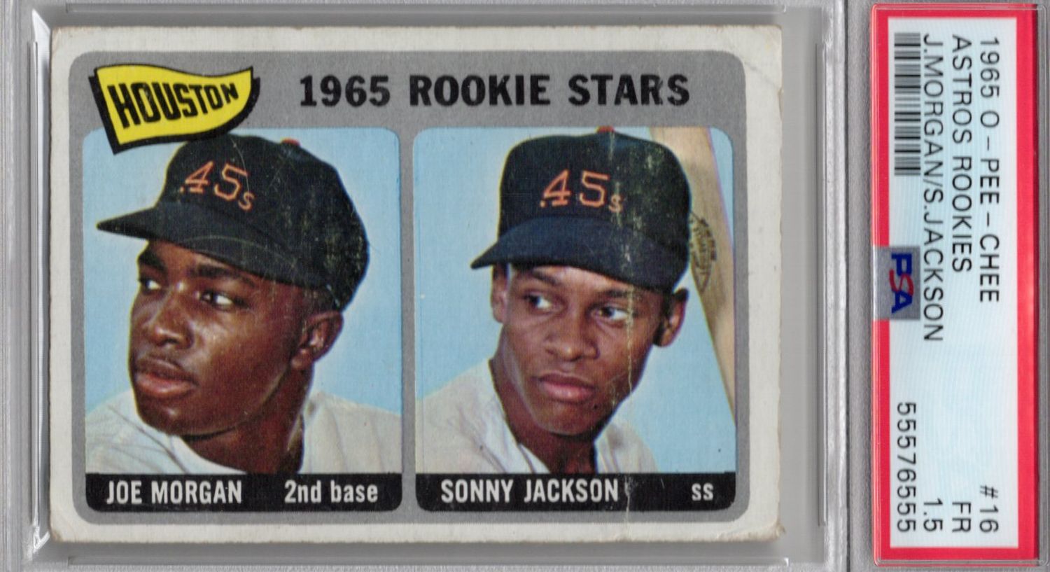1965 O-Pee-Chee Joe Morgan/Sonny Jackson #16 PSA 1.5 (SS)
