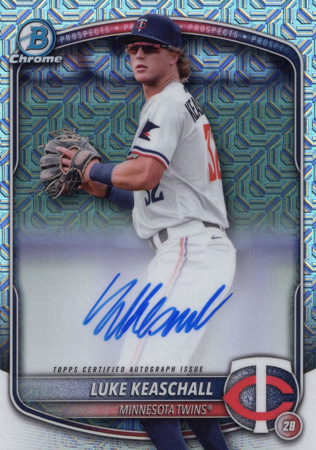 2025 Bowman Mega Box Luke Keaschall Mojo On Card Autograph #BMA-LK