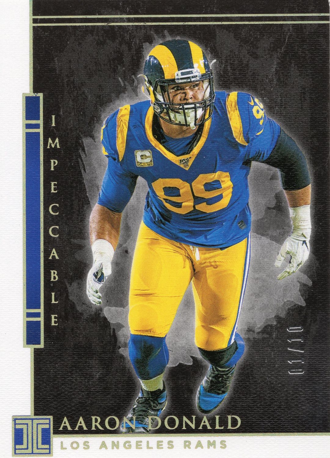 2020 Impeccable Football Aaron Donald 01/10 #56