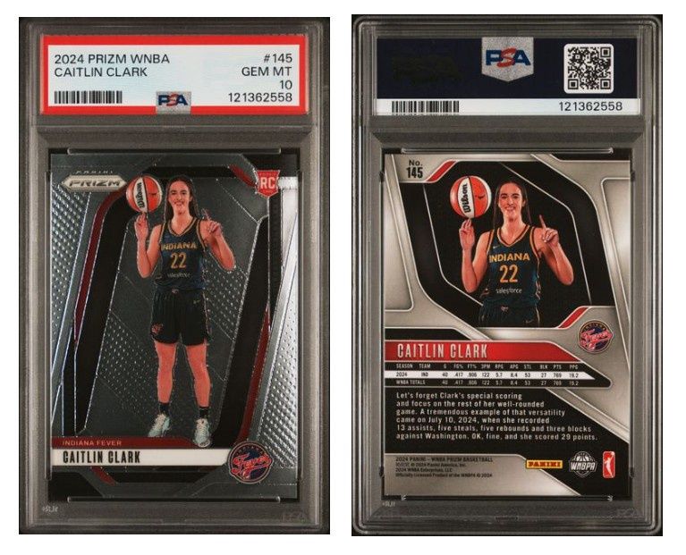 2024 Prizm WNBA Caitlin Clark #145 Rookie Card PSA 10