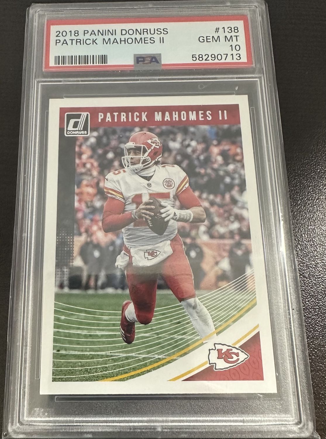 2018 Donruss Patrick Mahomes II #138 - PSA 10