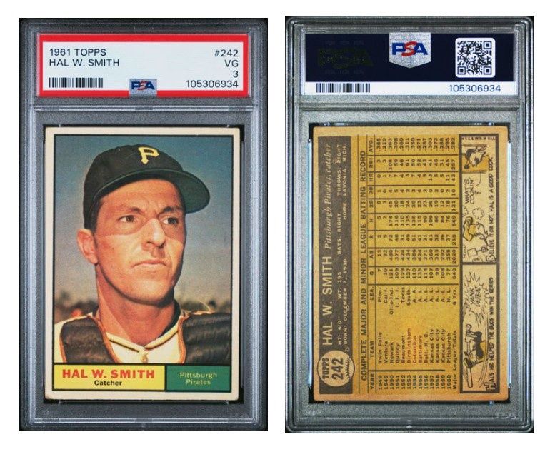 1961 Topps Hal Smith #242 - PSA 3