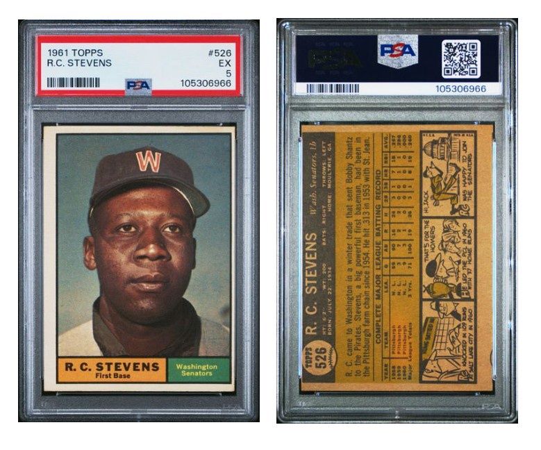1961 Topps R.C. Stevens #526 - PSA 5