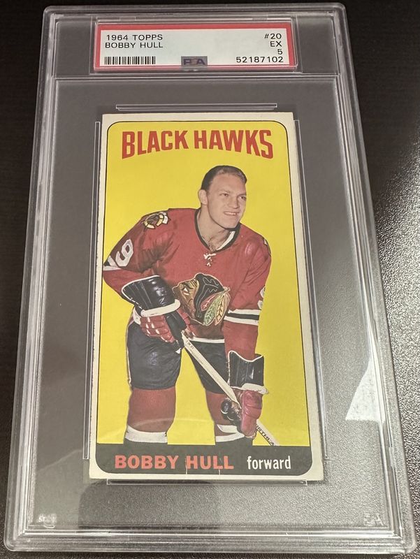 1964 Topps Bobby Hull #20 (Tall Boy) - PSA 5 (SS)