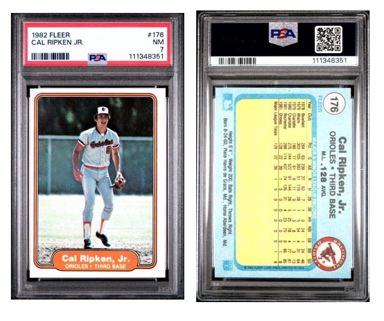 1982 Fleer Tradition Cal Ripken Jr. #176 - PSA 7