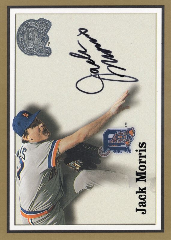 Jack Morris 2000 Fleer Greats Of The Game Autograph Signed Auto Detroit Tigers (JD)