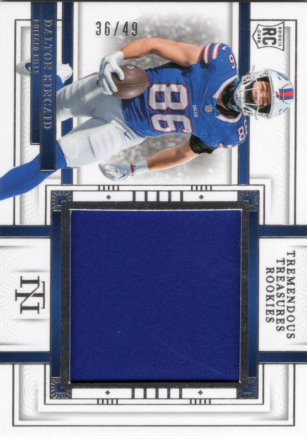 2023 Panini National Treasures Dalton Kincaid 36/49 Tremendous Treasures Rookie