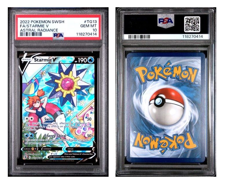 2022 Pokemon SWSH FA/Starmie V - Astrial Radiance - PSA 10