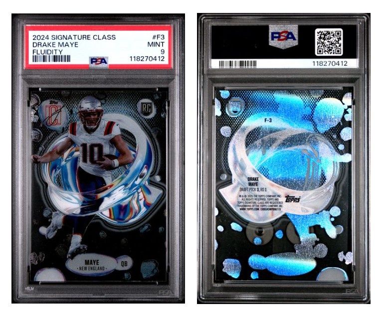 2024 Topps Signature Class Drake Maye #F-3 - PSA 9