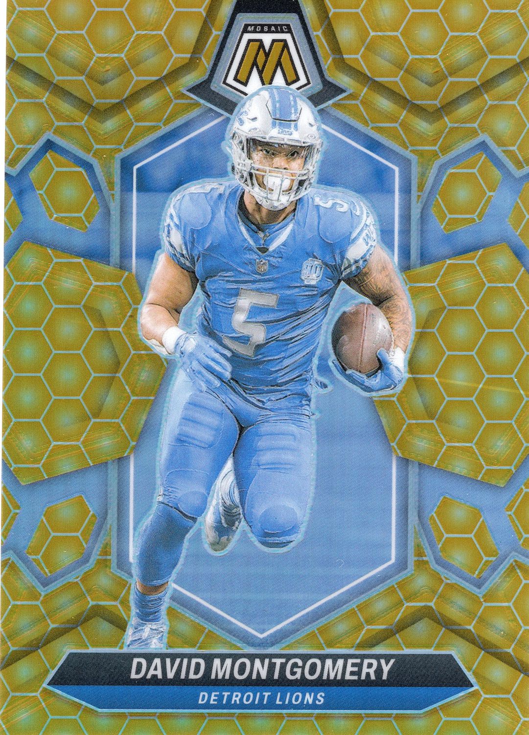 2024 Panini Mosaic David Montgomery Honeycomb Prizm Case Hit #72